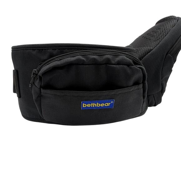 Bethbear Adjustable Support Waist Seat Carrier Belt with Storage Pouch Black - Picture 10 of 10